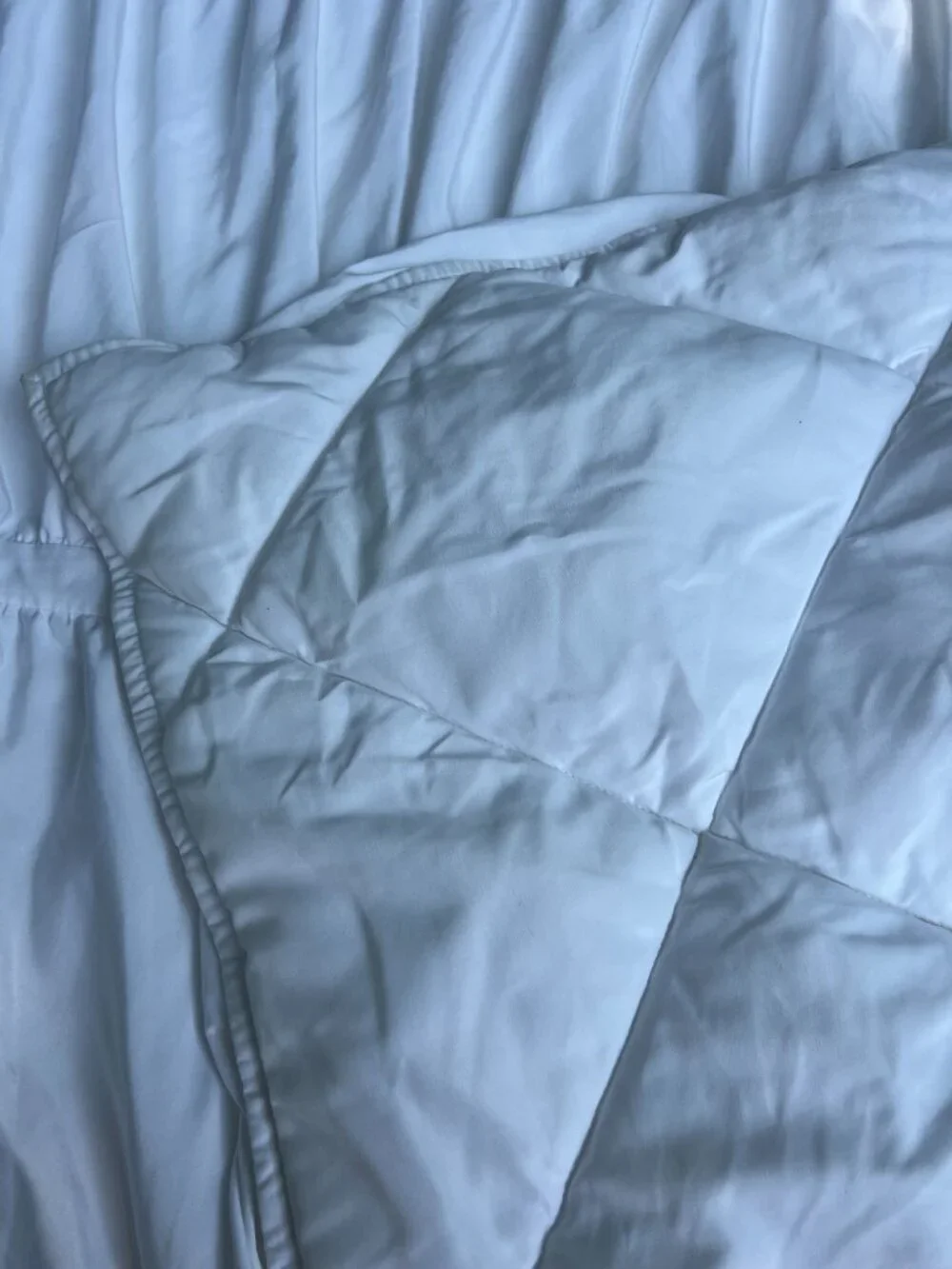 Pottery Barn Teen Ruched White bedspread white glam twin dorm